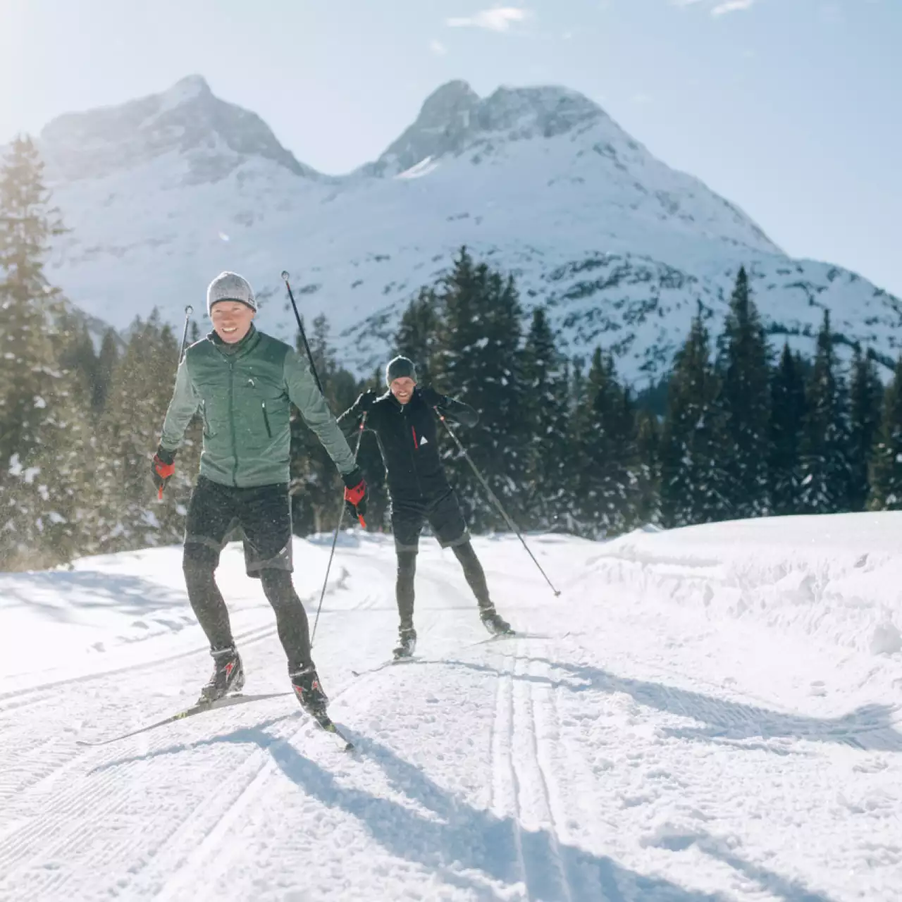 Bild zeigt Langlaufen am Arlberg